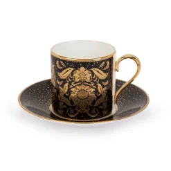 Royal Collection Shop Acanthus Black Coffee Cup And Saucer Discount
