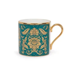 Royal Collection Shop Acanthus Teal Coffee Cup And Saucer Outlet