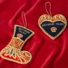 Royal Collection Shop Buckingham Palace Navy And Red Stocking Decoration Discount