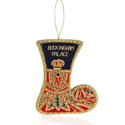 Royal Collection Shop Buckingham Palace Navy And Red Stocking Decoration Discount
