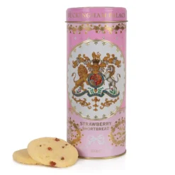 Royal Collection Shop Buckingham Palace Strawberry And Clotted Cream Shortbread Biscuit Tin Hot