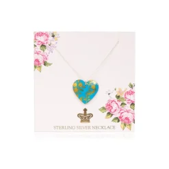 Royal Collection Shop Coat Of Arms Tin Heart Pendant Hot