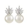 Royal Collection Shop Crown And Pearl Stud Earrings New