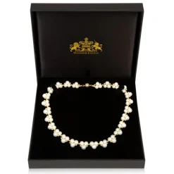 Royal Collection Shop Gold Hematite And White Pearl Collar Outlet