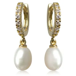 Royal Collection Shop Gold Pearl Earrings New
