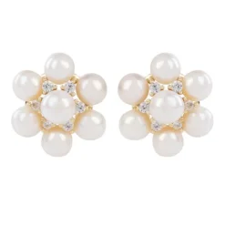 Royal Collection Shop Holbein Pearl Flower Stud Earrings Sale