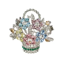 Royal Collection Shop Pastel Flower Basket Brooch Sale