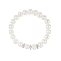 Royal Collection Shop Pearl And Crystal Disc Bracelet Fashion