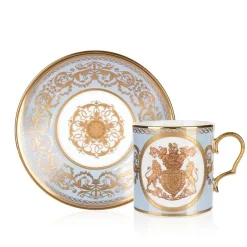 Royal Collection Shop Special Edition Lustre Purple And Blue Coffee Cup And Saucer Sale