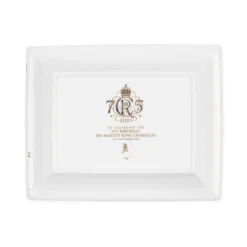 Royal Collection Shop The King'S 75Th Birthday Limited Edition Red Tray New