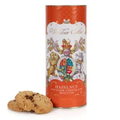 Royal Collection Shop Windsor Castle Hazelnut And Chocolate Chip Biscuit Tube Discount